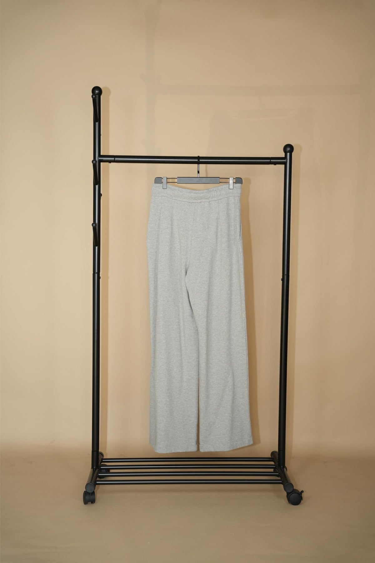 Adley Wide Leg Pants - Grey Melange