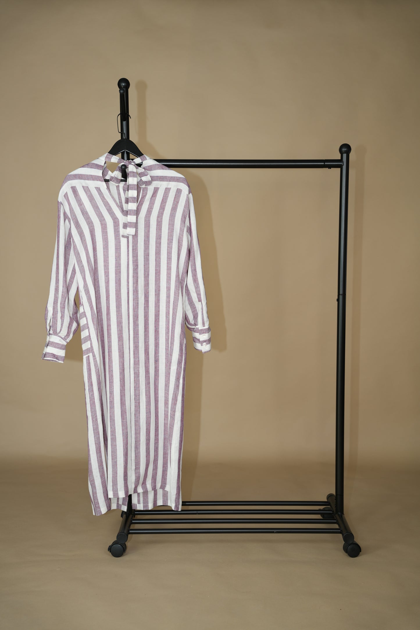 Lina Dress - Purple Stripes