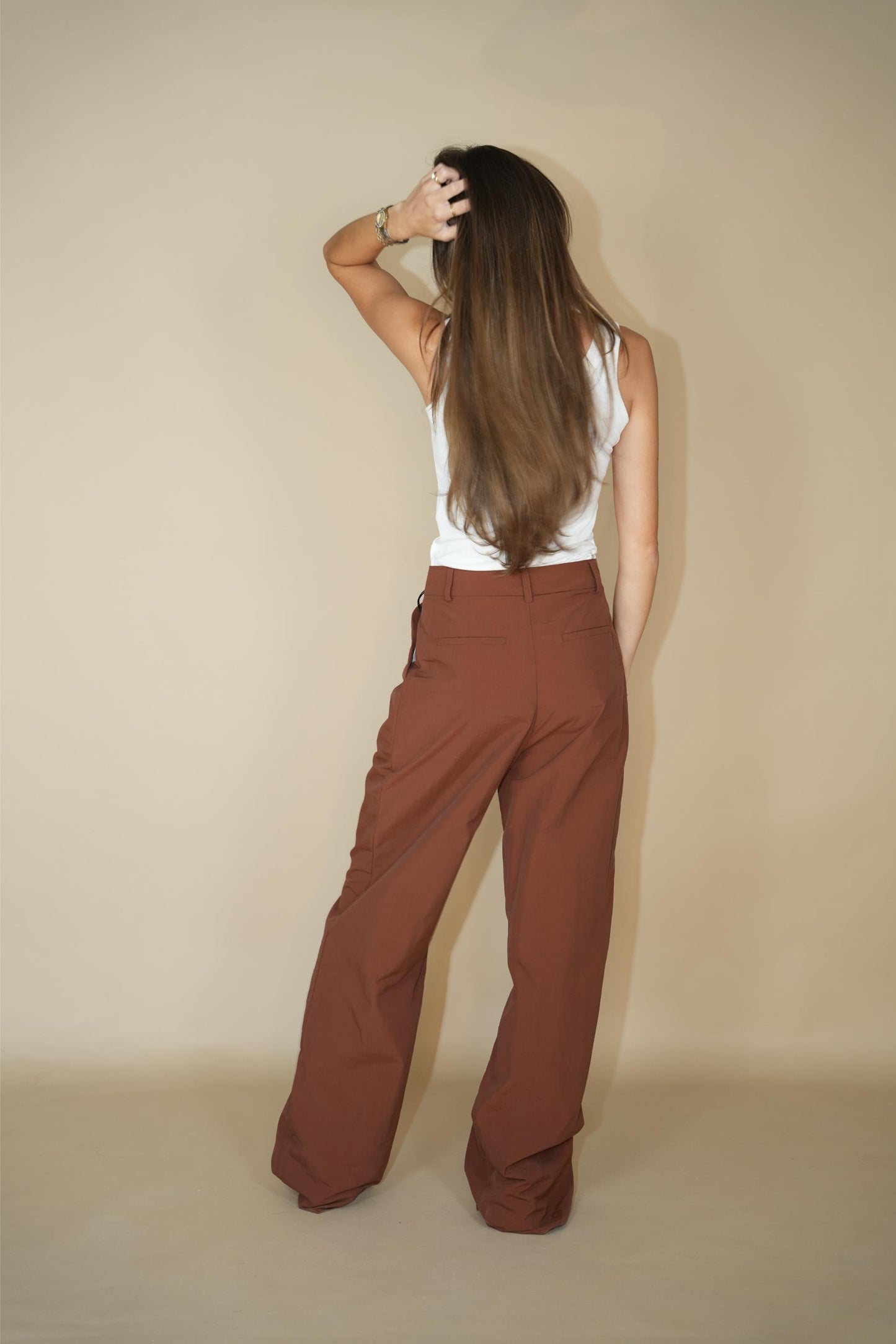 Mila Pant Rust Nylon