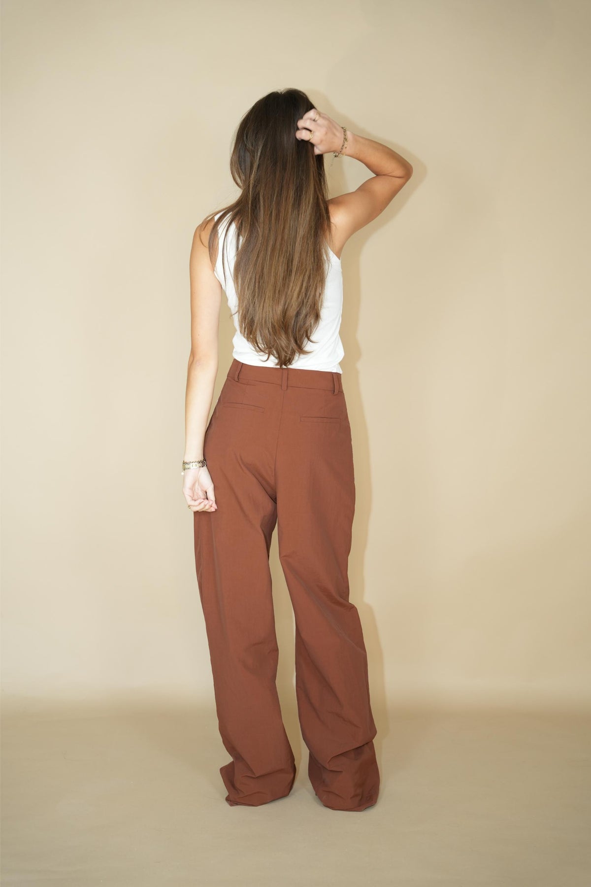 Mila Pant Rust Nylon