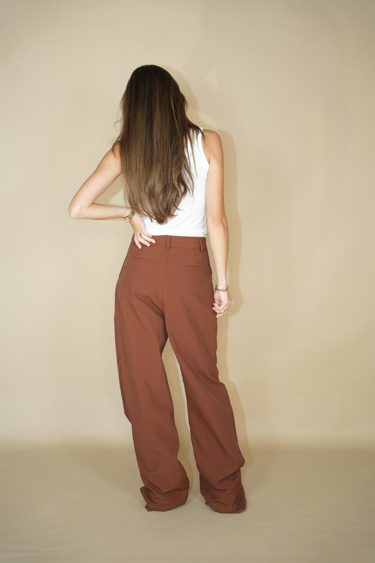 Mila Pant Rust Nylon