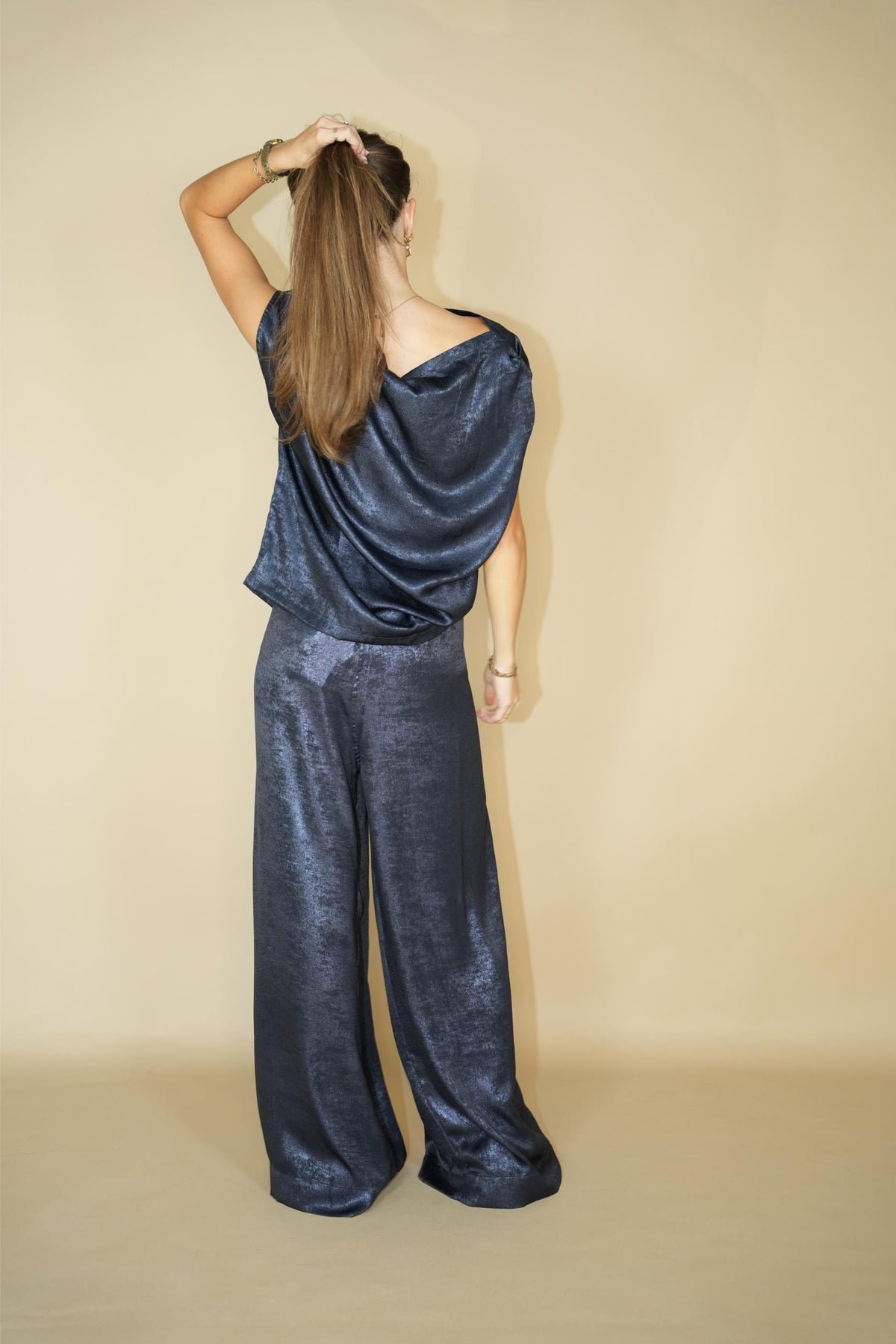 Feline Shiny Sapphire Top