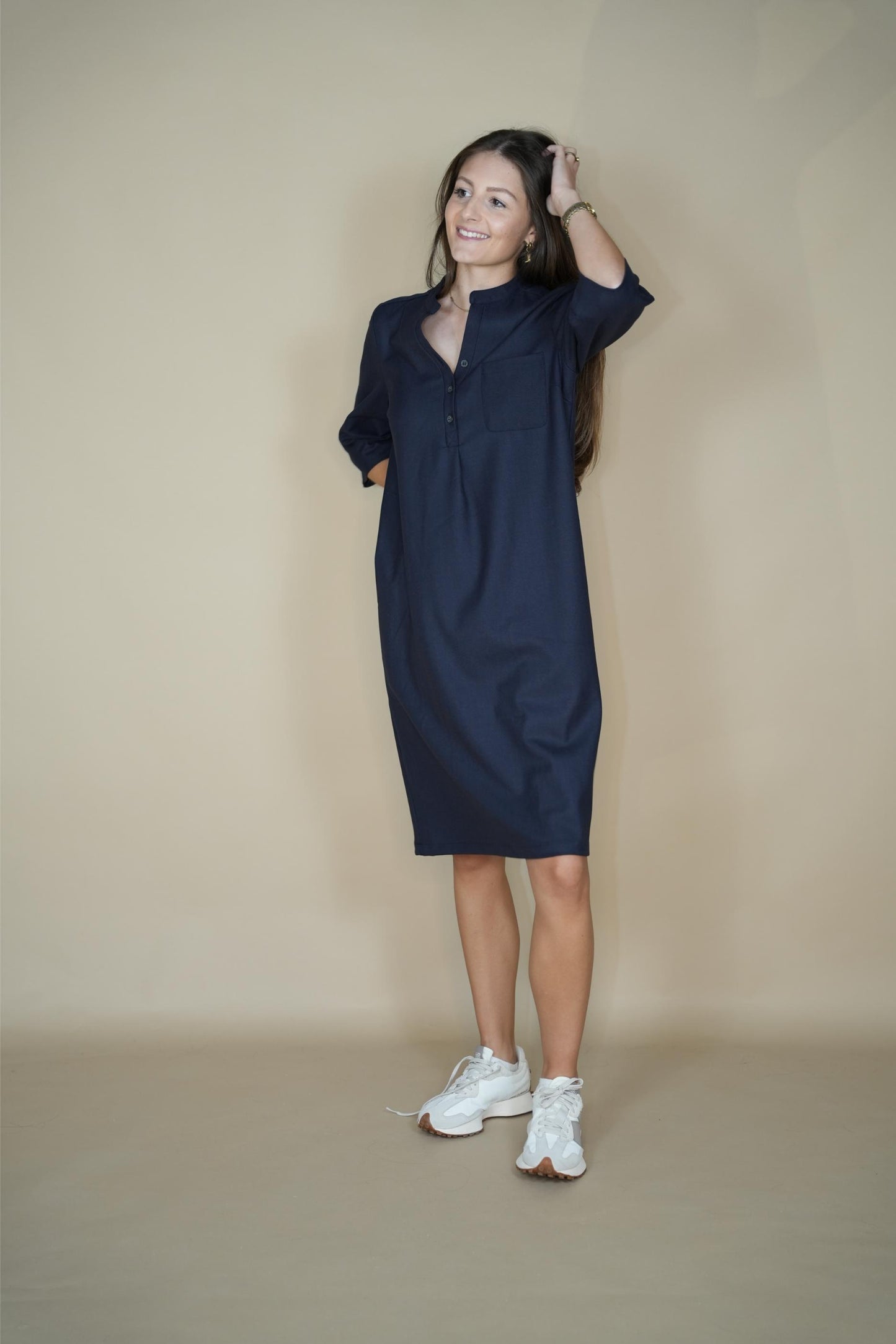 Zeger Dress Blue/red