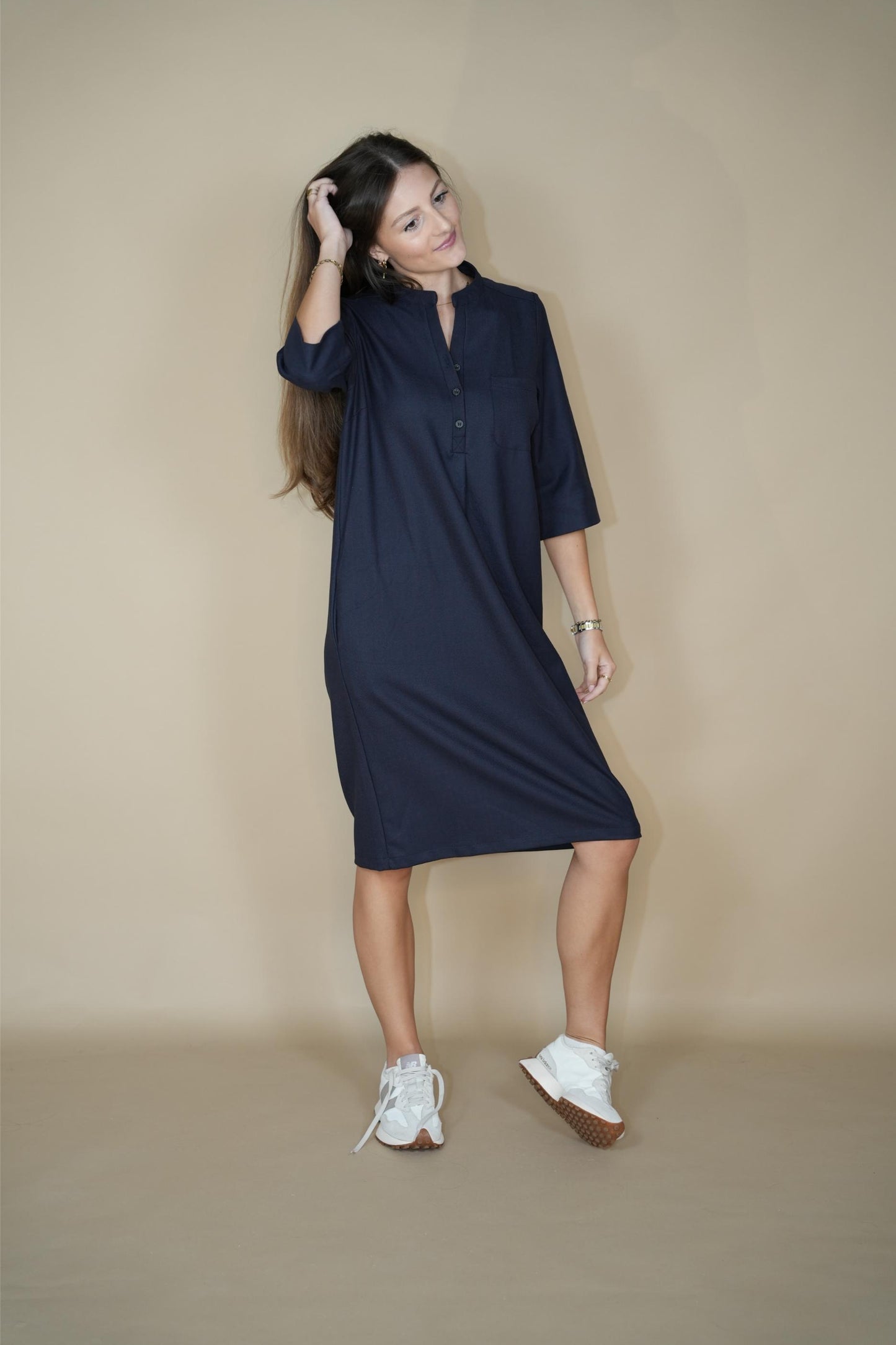 Zeger Dress Blue/red
