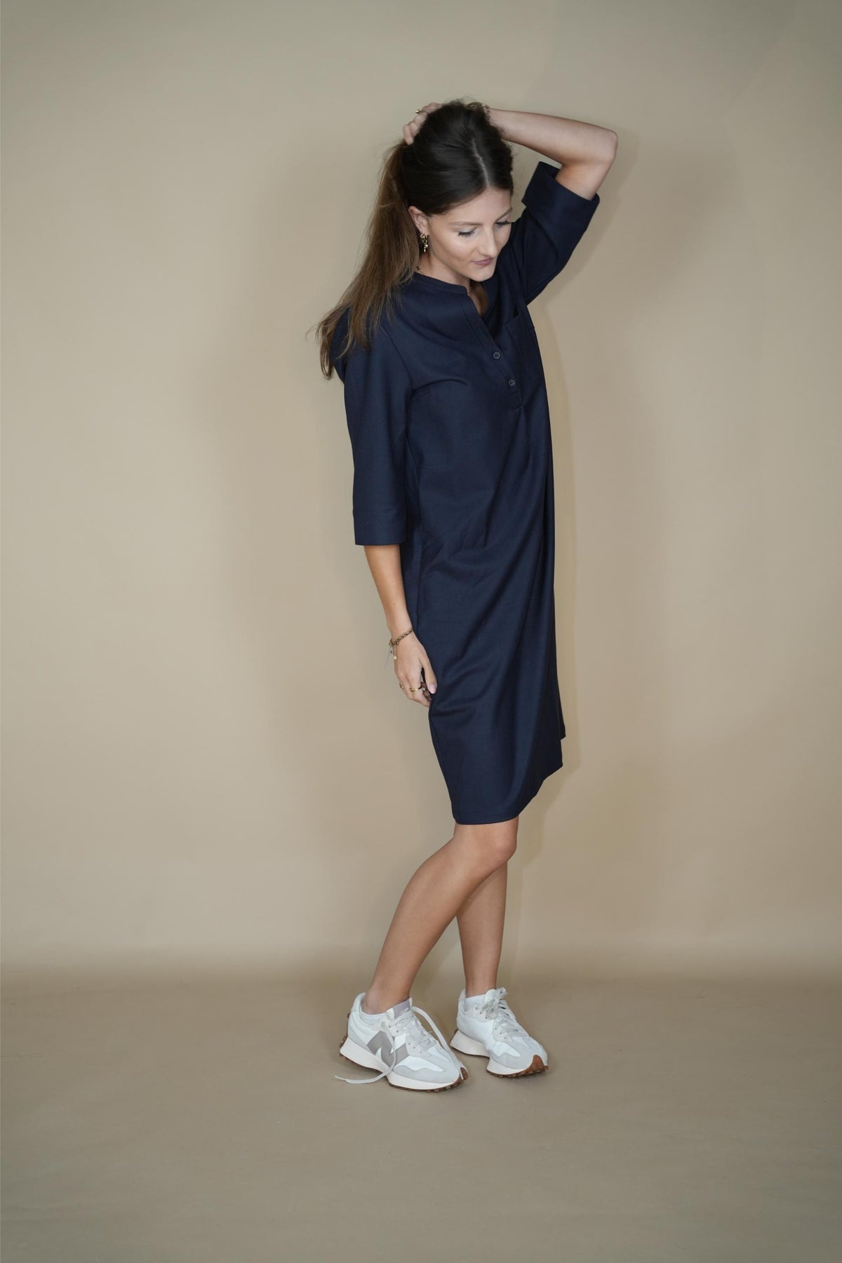 Zeger Dress Blue/red