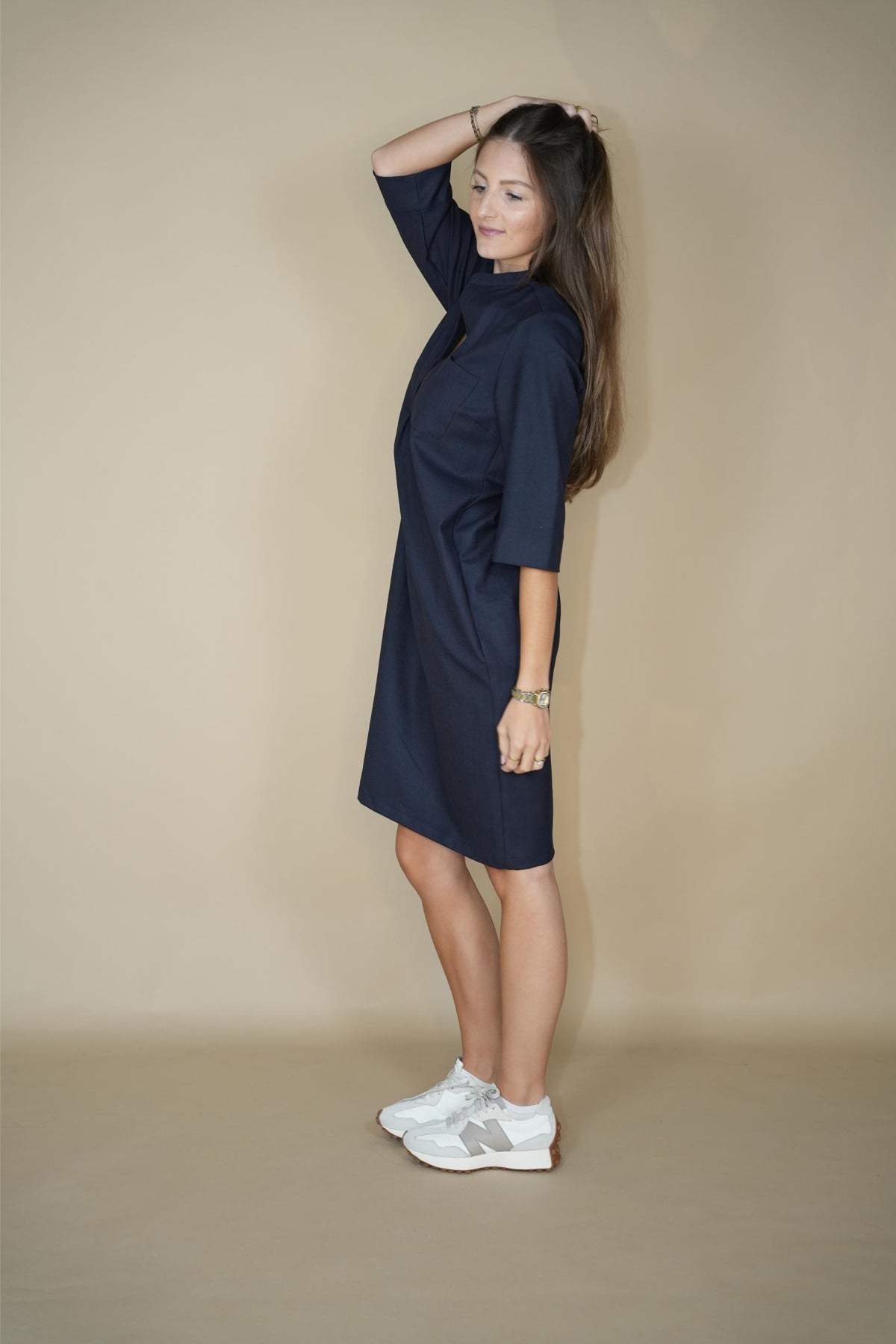 Zeger Dress Blue/red