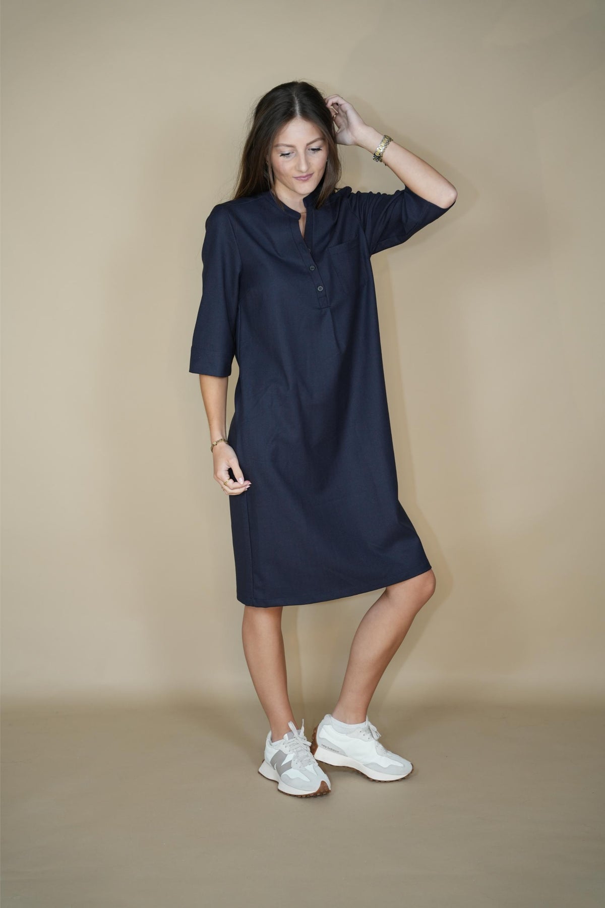 Zeger Dress Blue/red