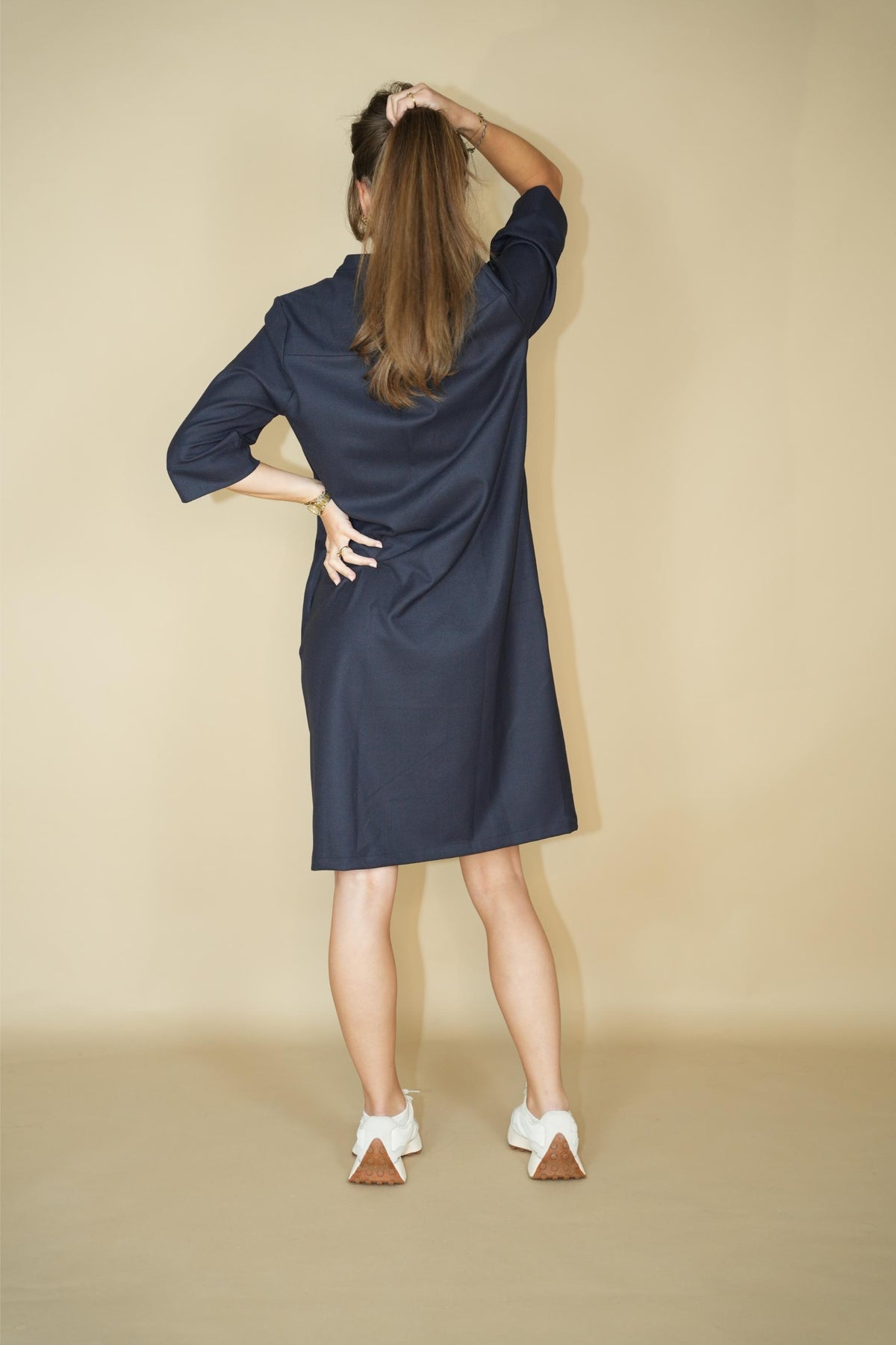 Zeger Dress Blue/red