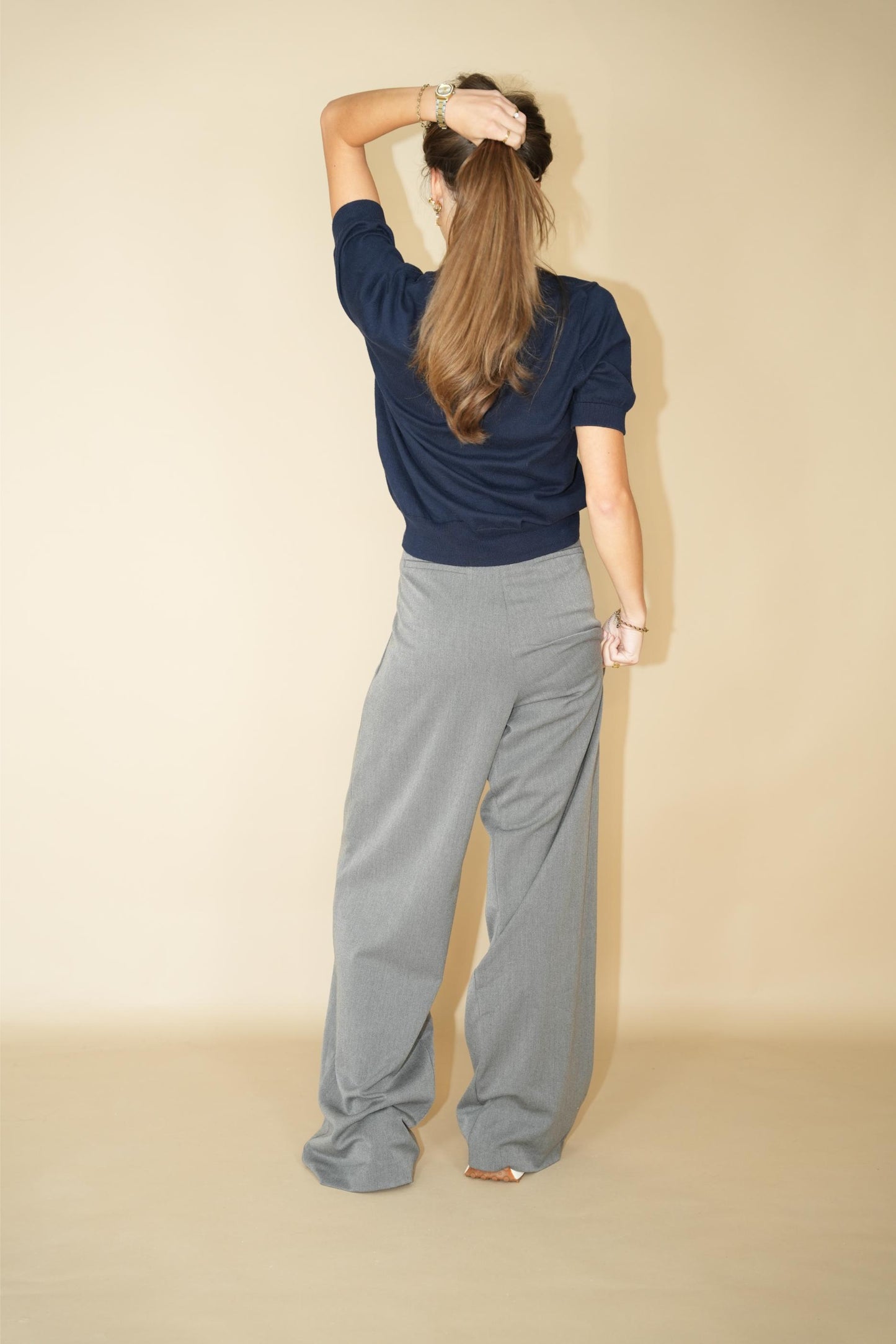 Pant Mila - Grey cool wool
