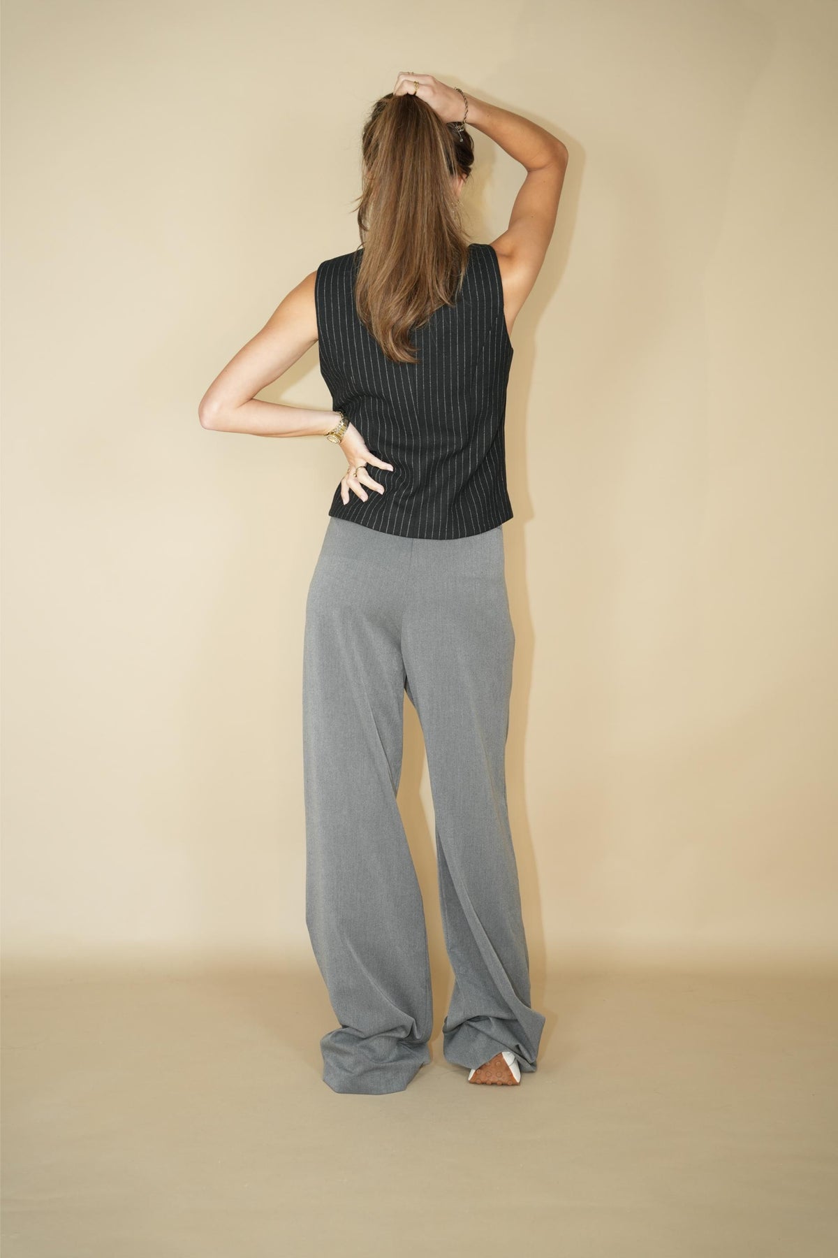 Pant Mila - Grey cool wool