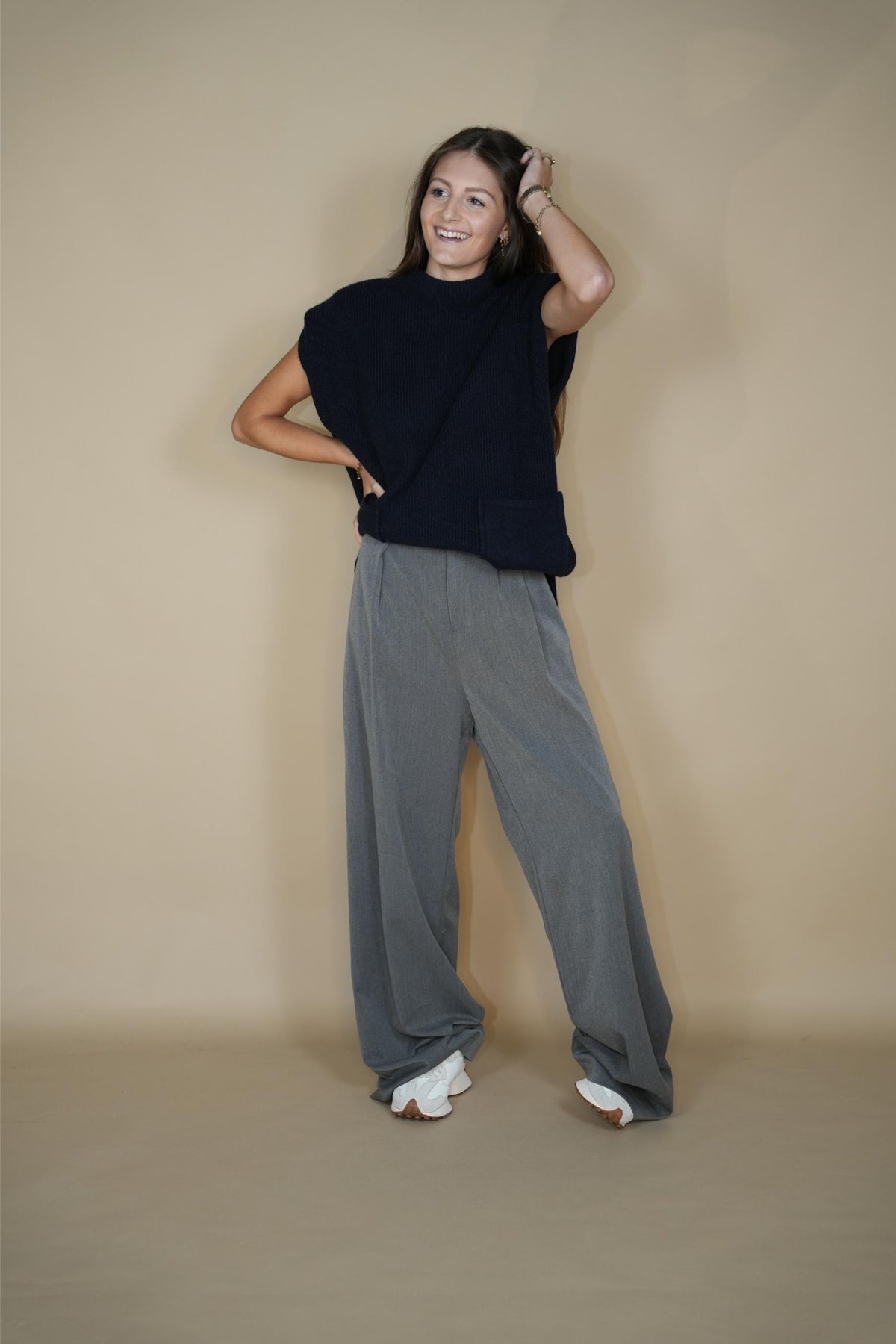 Davoz Tunique Navy & Brown