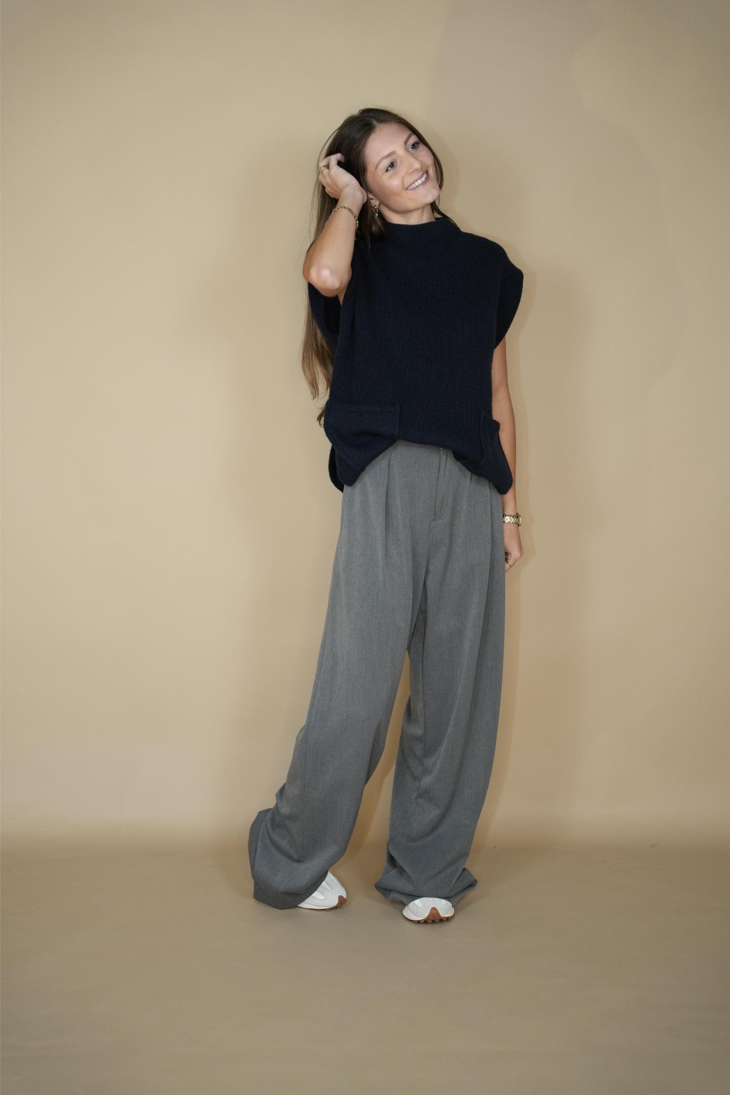 Davoz Tunique Navy & Brown