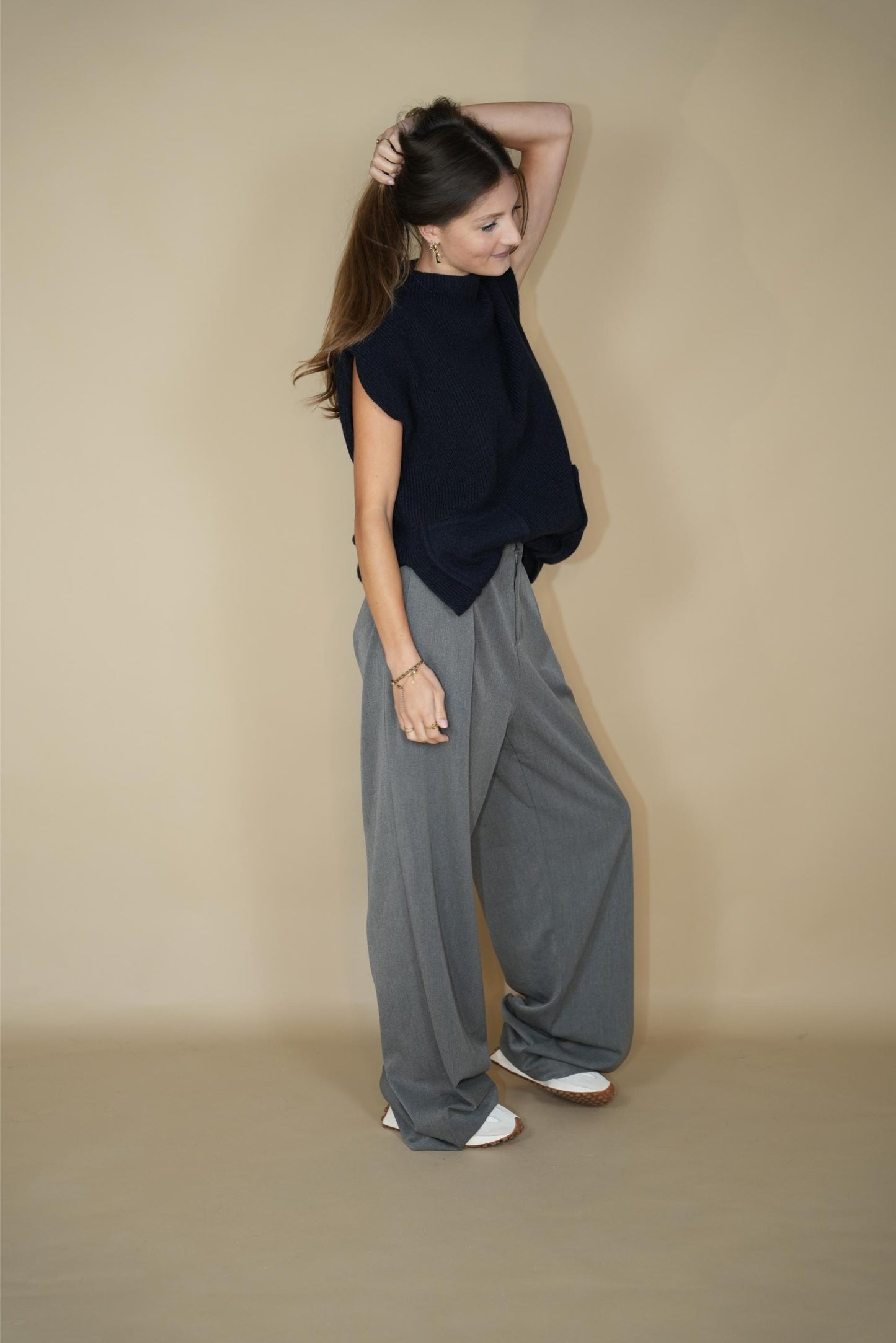 Davoz Tunique Navy & Brown