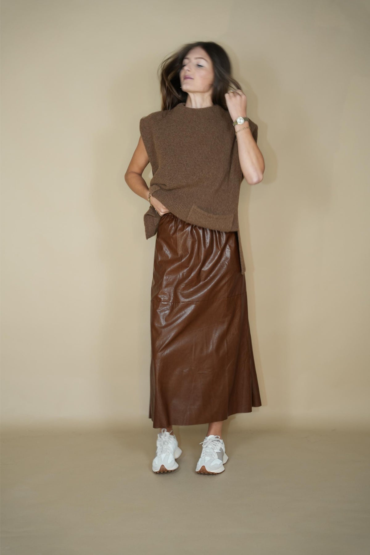 Davoz Tunique Navy & Brown