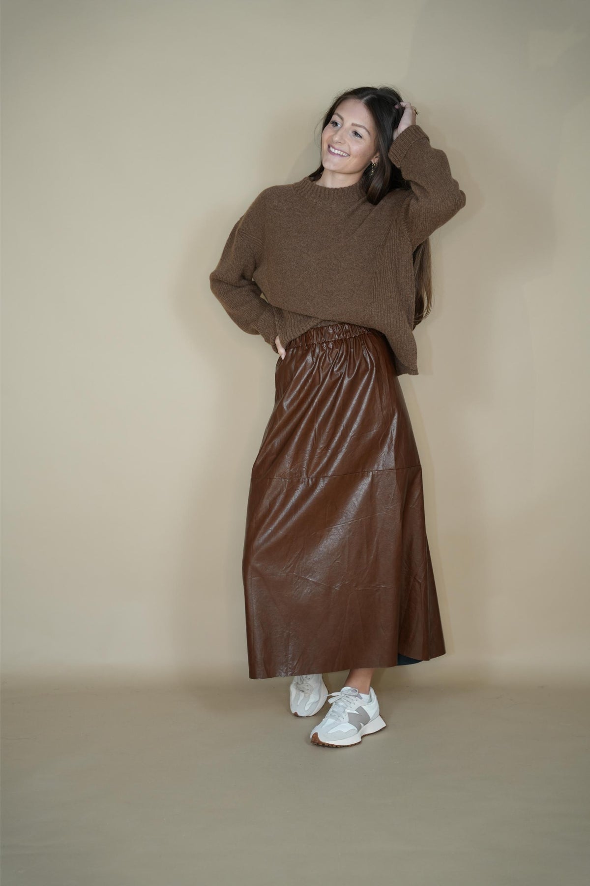 Courchevelle sweater - Light grey/brown