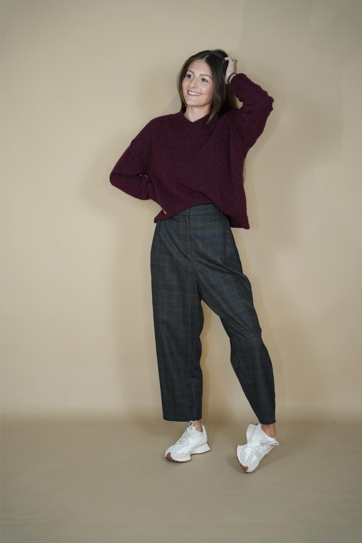 Aspen sweater Burgundy - Cesar Casier