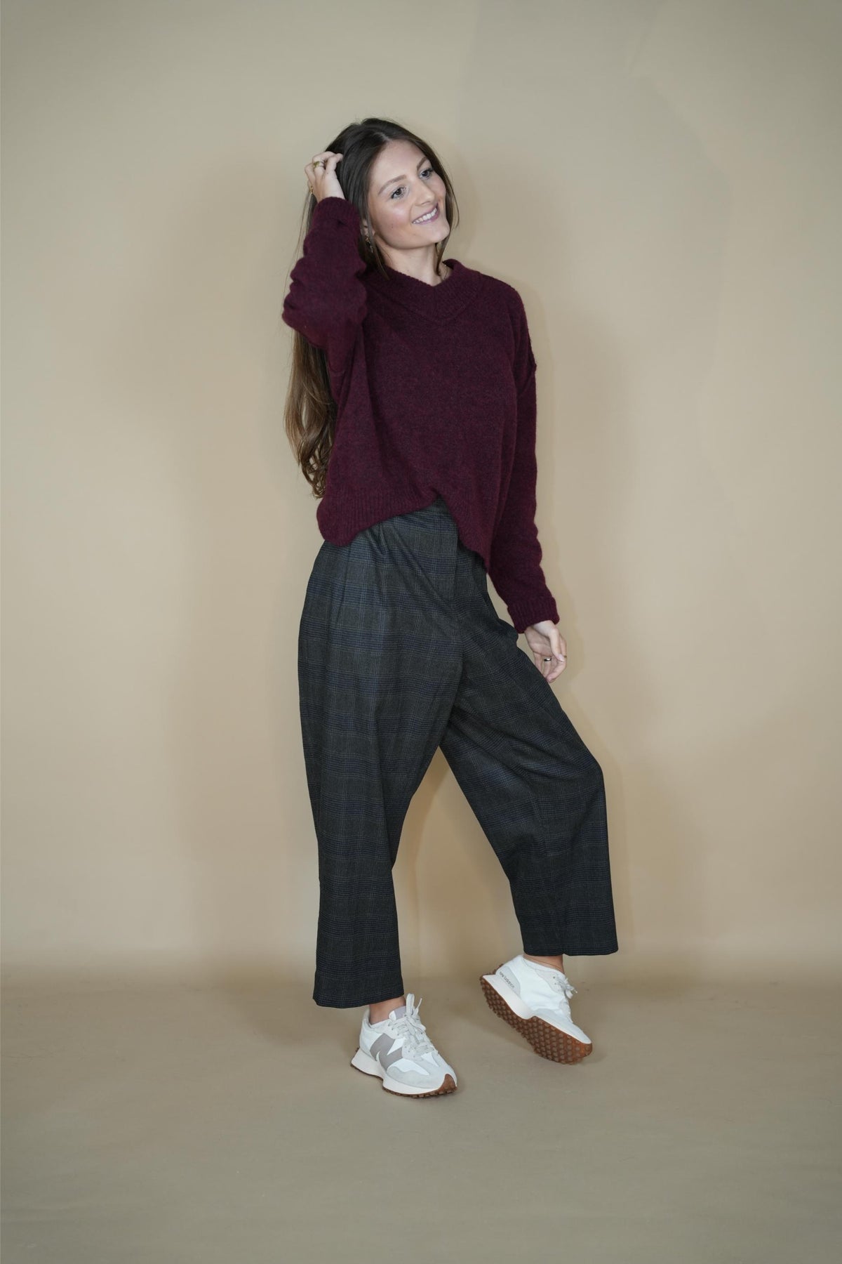 Aspen sweater Burgundy - Cesar Casier