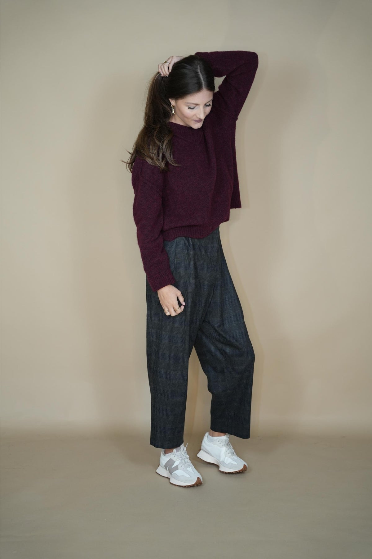 Aspen sweater Burgundy - Cesar Casier
