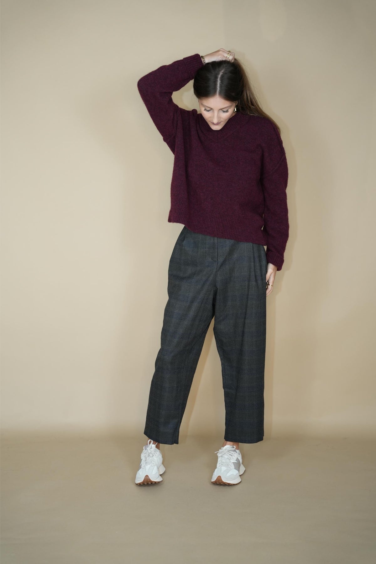 Aspen sweater Burgundy - Cesar Casier