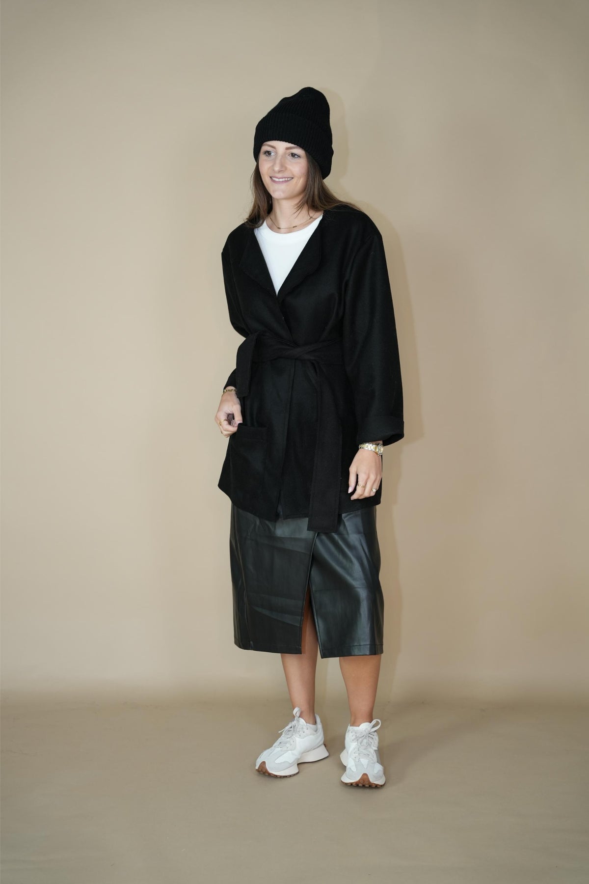 Black Blazer Wool - Les bohemiennes Lab
