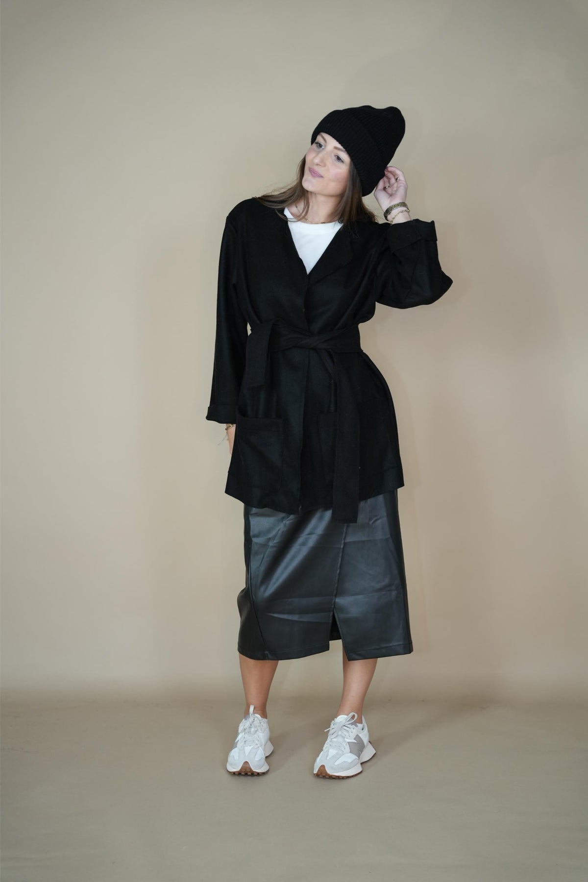 Black Blazer Wool - Les bohemiennes Lab