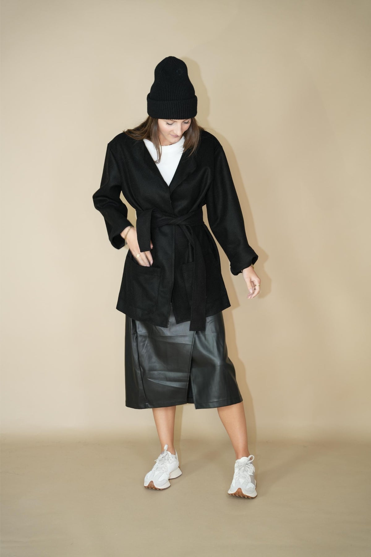 Black Blazer Wool - Les bohemiennes Lab
