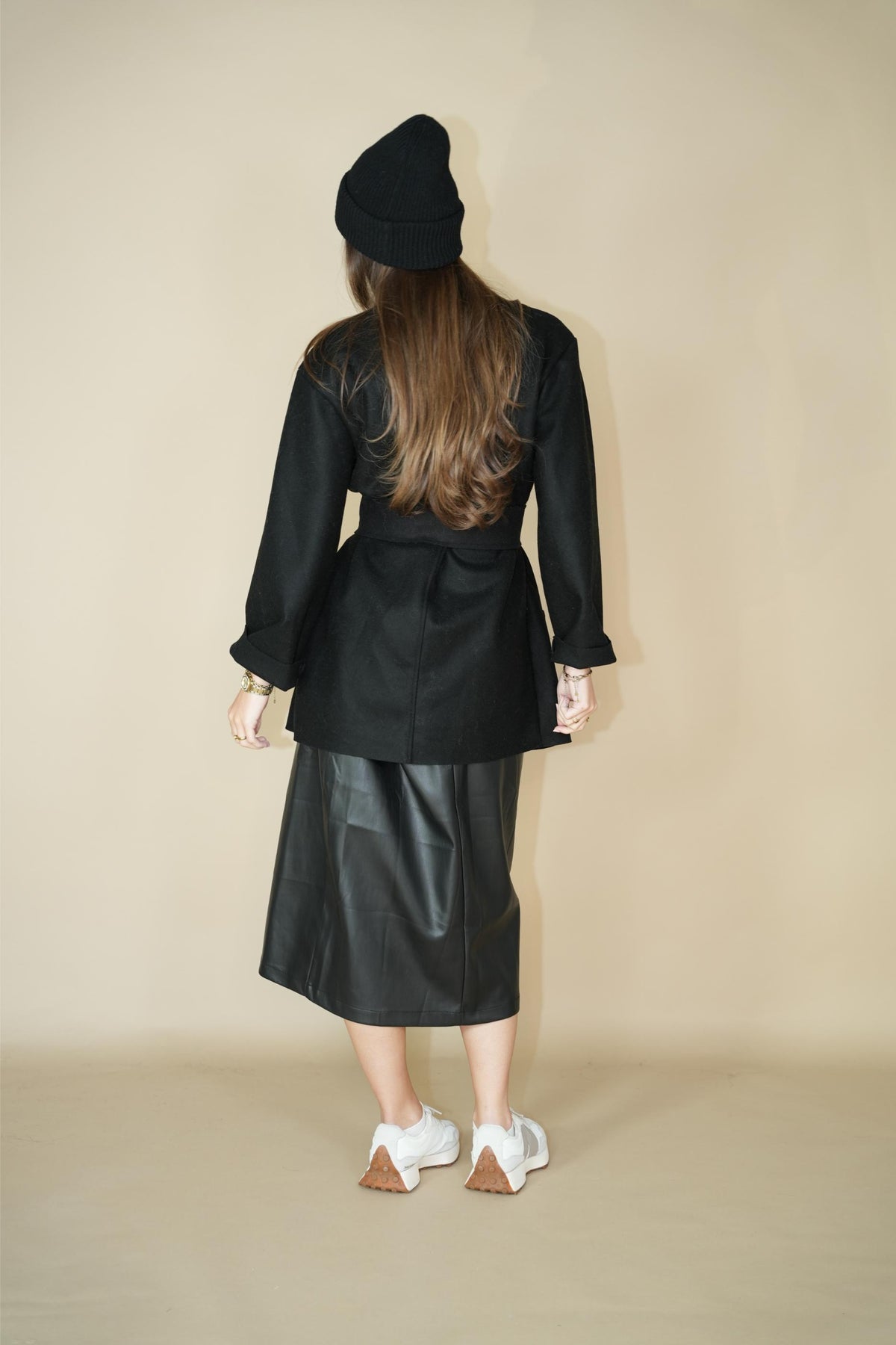 Black Blazer Wool - Les bohemiennes Lab