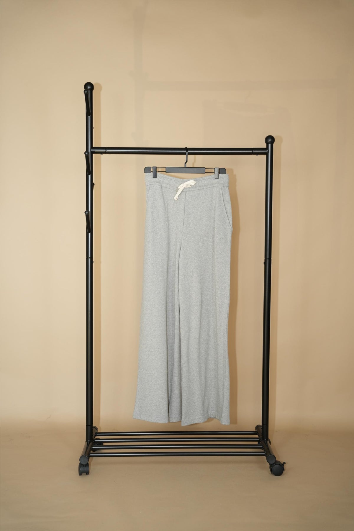 Adley Wide Leg Pants - Grey Melange