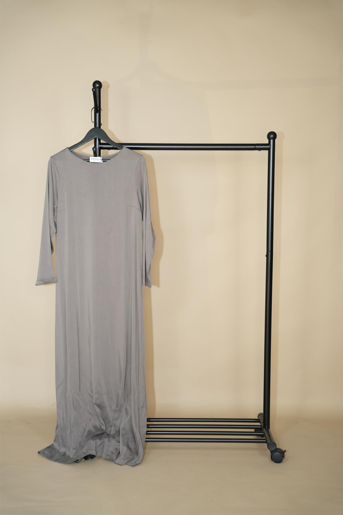 Eva Satin Dress - Moon Rock